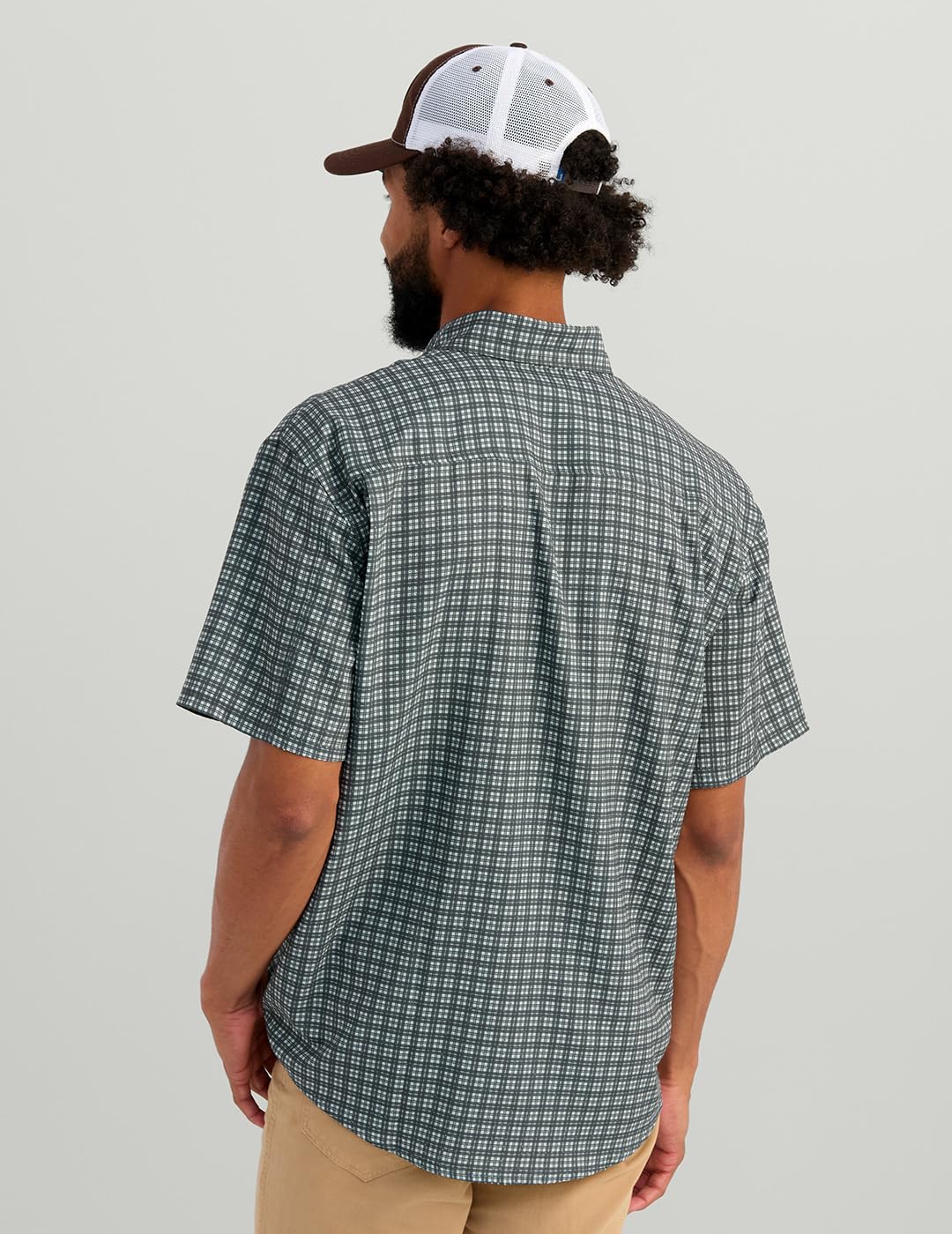 HUK Mens Tide Point Pattern Short Sleeve Shirt, Fishing Button Down - Image 7