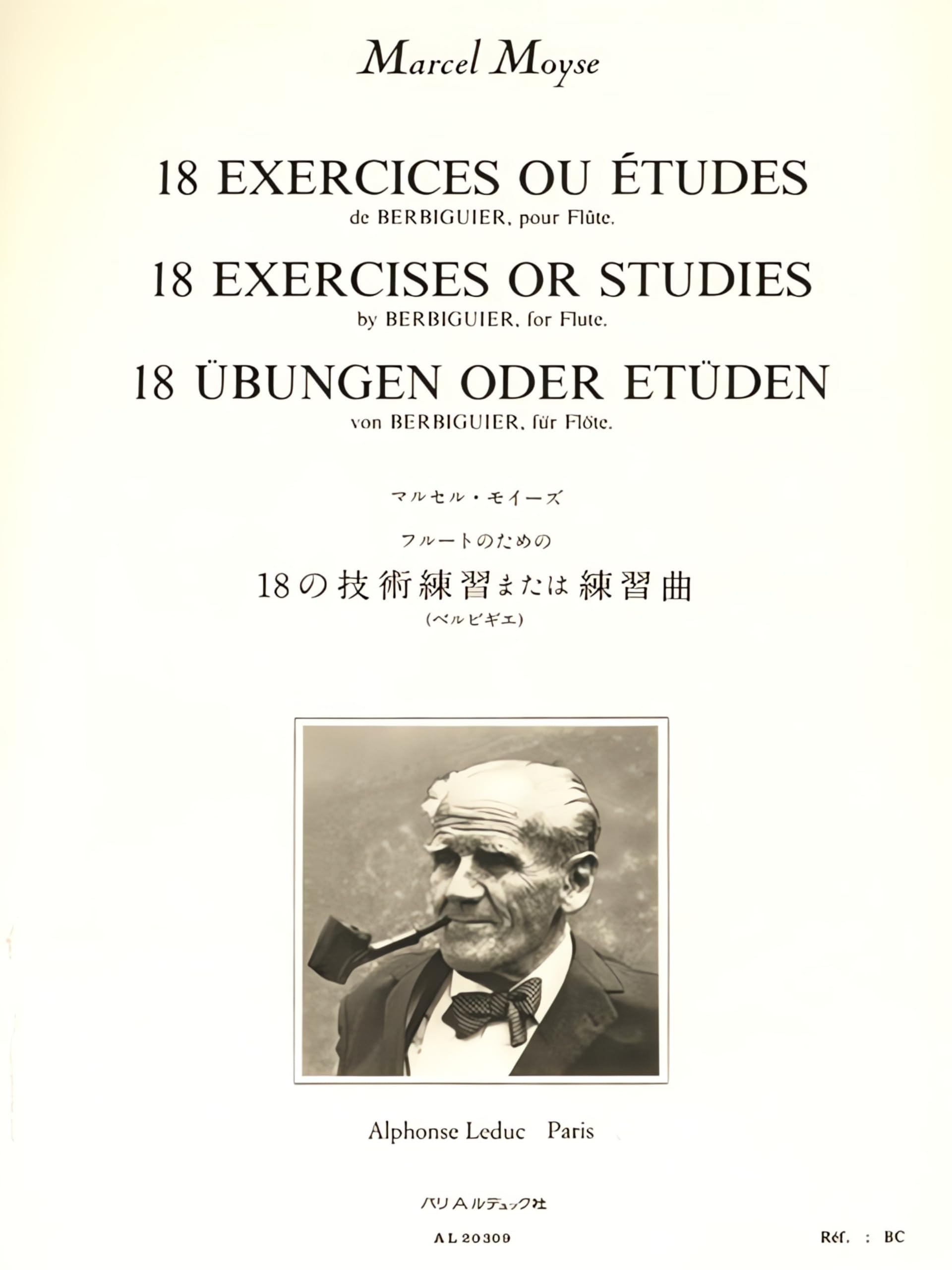 18 EXERCICES OU ETUDES DE BERBIGUIER FLUTE