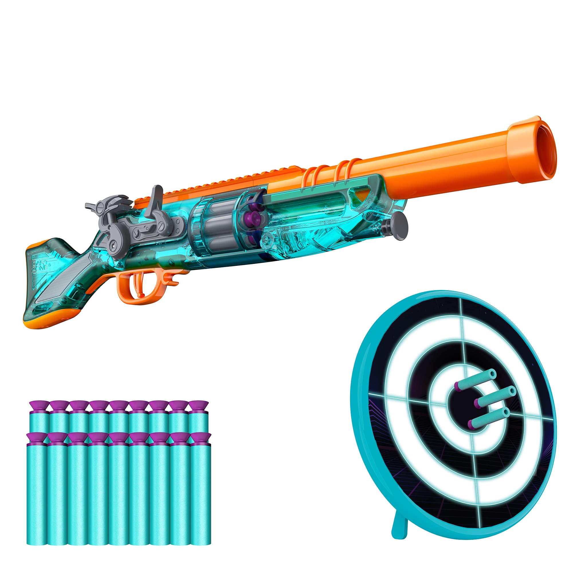 Amazon.com: Dart Zone Retro-Shot Renegade Blaster + 18 Suction