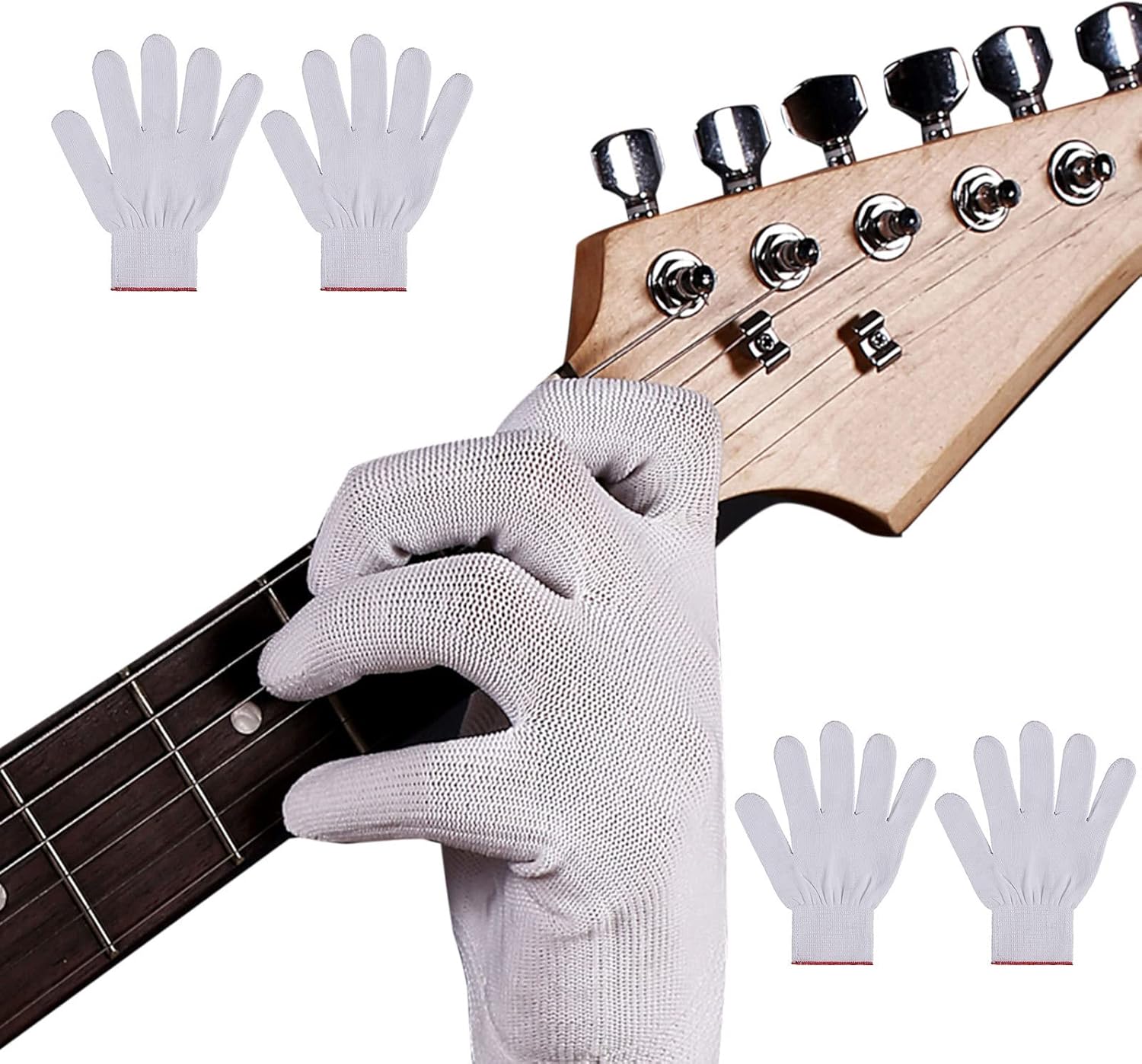 Huaxingda Guitar Gloves for Men and Women, Bass Glove for Men Women