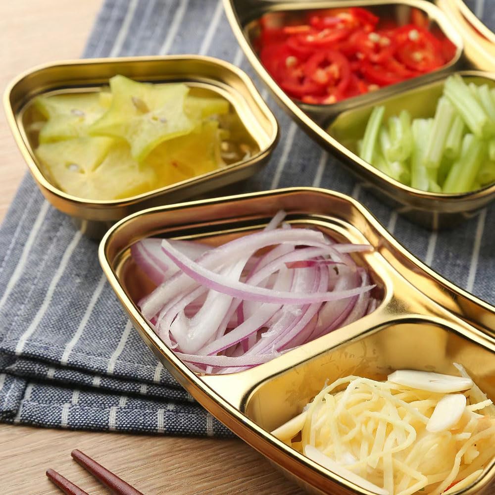 Amazon | 仕切り皿 薬味皿 小皿 醤油皿 調味料皿 食器ステンレス