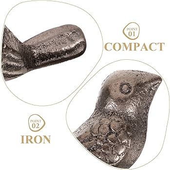 Amazon.co.jp: CRAFTHROU 10個 鋳物 鉄 鳥 装飾品 鋳物 鉄 鳥