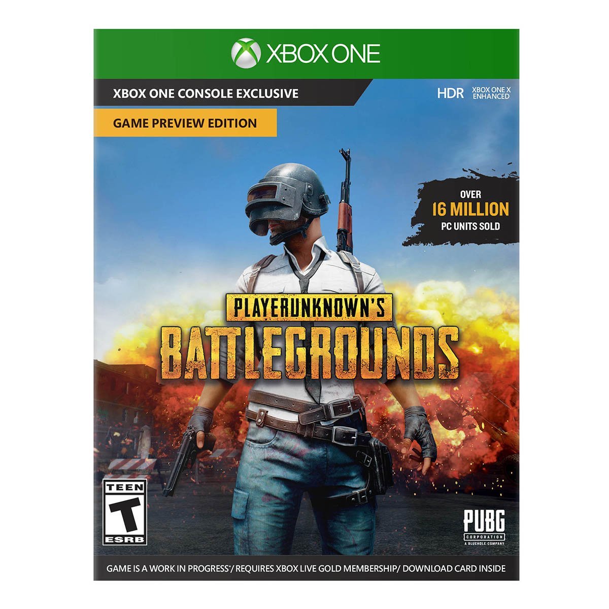 Xbox One X 1TB Console - PLAYERUNKNOWN’S BATTLEGROUNDS Bundle [Digital Code] (Renewed)