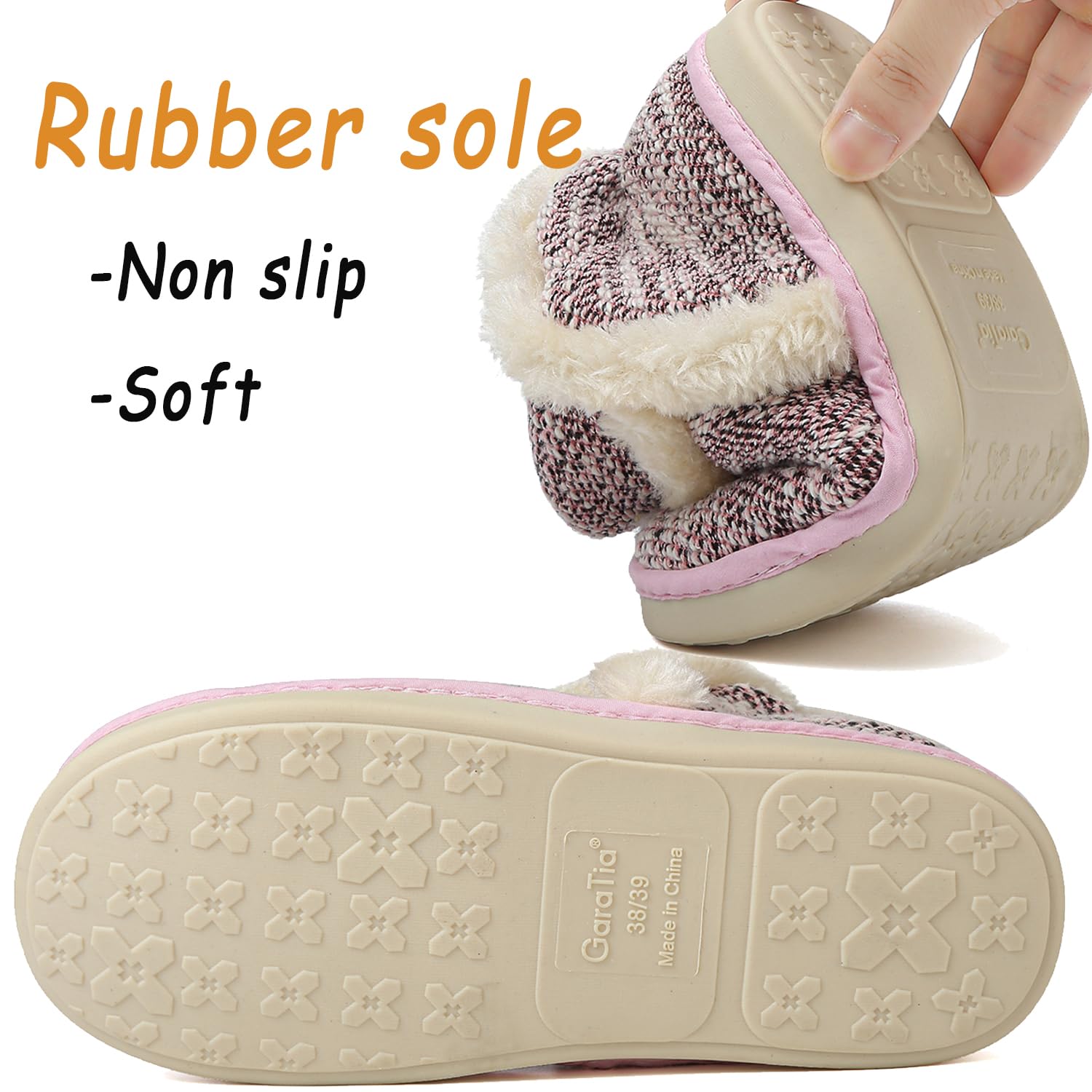 Lvptsh Pantofole da Casa Donna Uomo Invernali Ciabatte Peluche Comode Antiscivolo Stivaletto da Casa Morbido Scarpe Casa Calde Interne Esterno