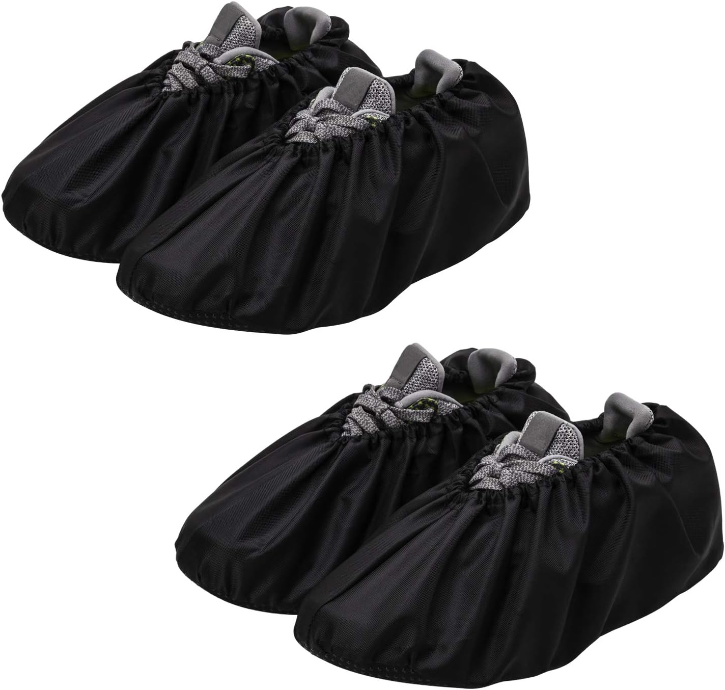 Water-Resistant Non-Slip Overshoes, Washable Reusable Non-Slip Shoe Covers Elasticity Convenience Dustproof Boot Overshoes for Household 2 Pairs