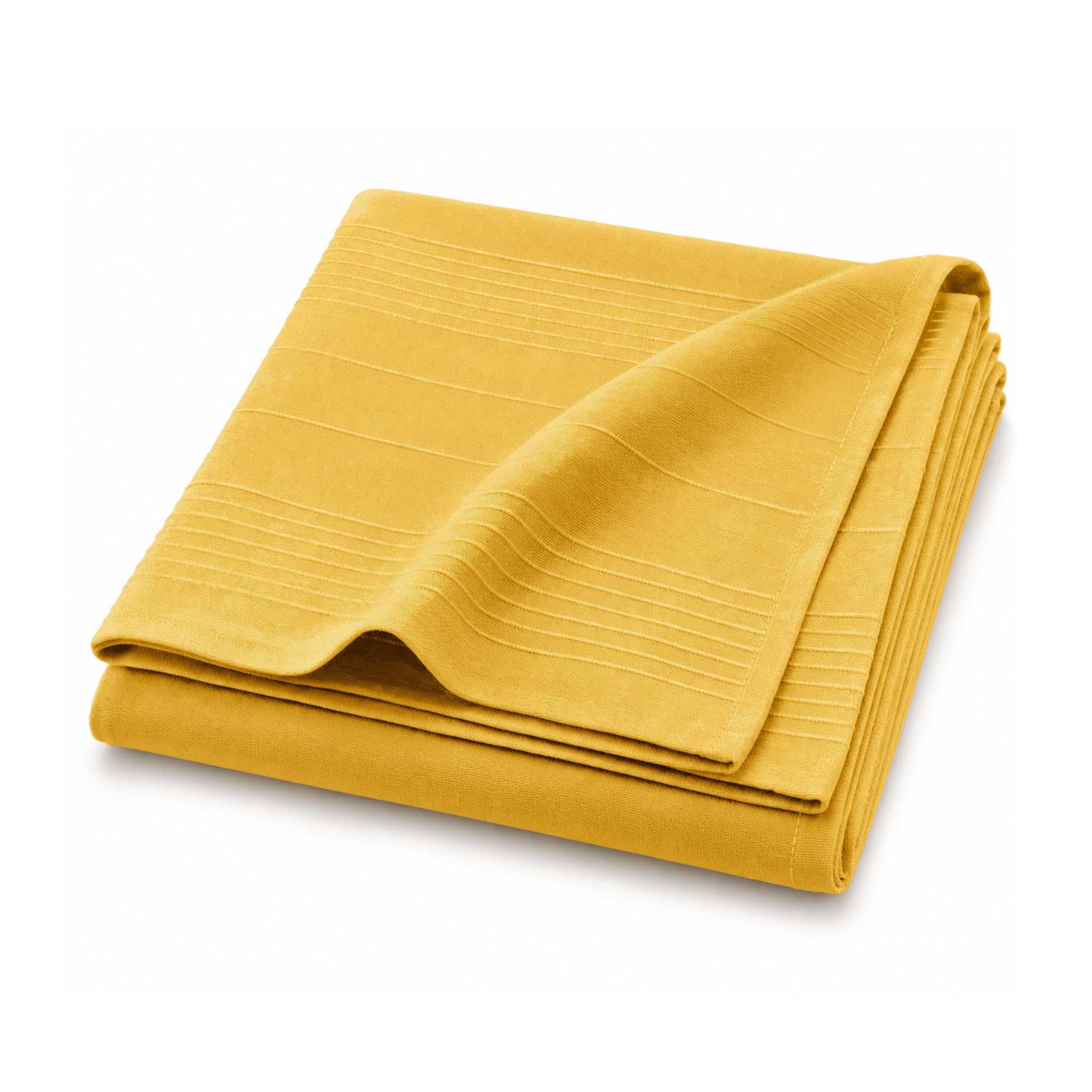 Douceur d'Intérieur, Lucile Curry Plain Polycotton Blanket (220 x 240 cm)