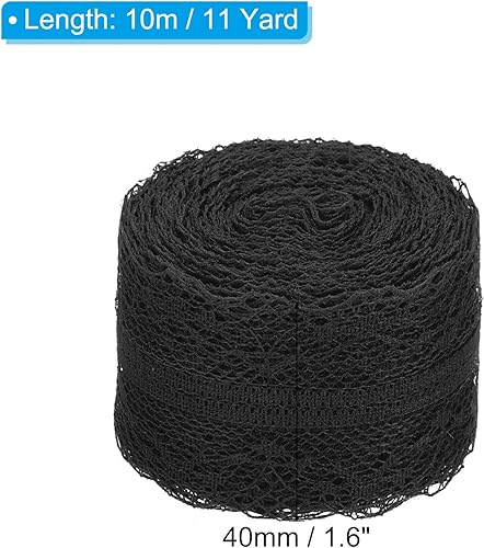 Miniatura 2 de PATIKIL Cinta de encaje de 1.6 pulgadas de ancho, 11 yardas, paquete de 2 rollos de encaje de costura, paquete de regalo, envoltura floral para