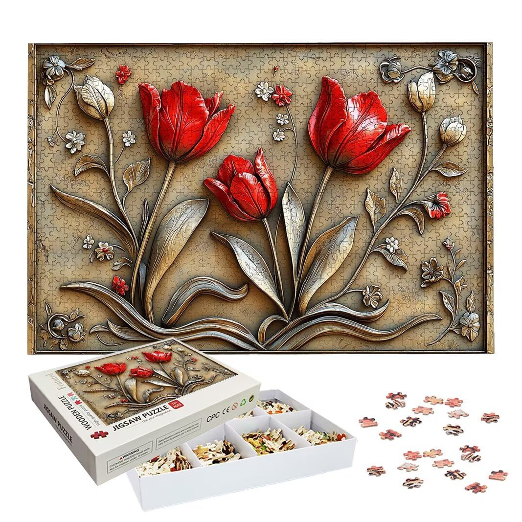 Puzzle Tulipano, Puzzle 1000 Pezzi per Adulti, Regalo Donna/Uomo -2577