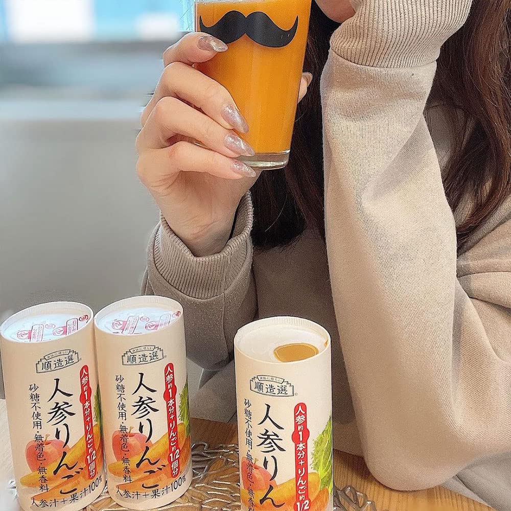 Amazon.co.jp: 順造選 元気一杯 人参りんご 100 195g×15本 （無添加