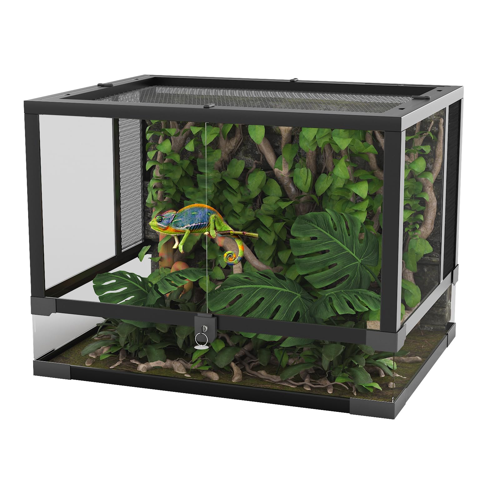 Garvee 34 Gallon Reptile Tall Glass Terrarium, 24