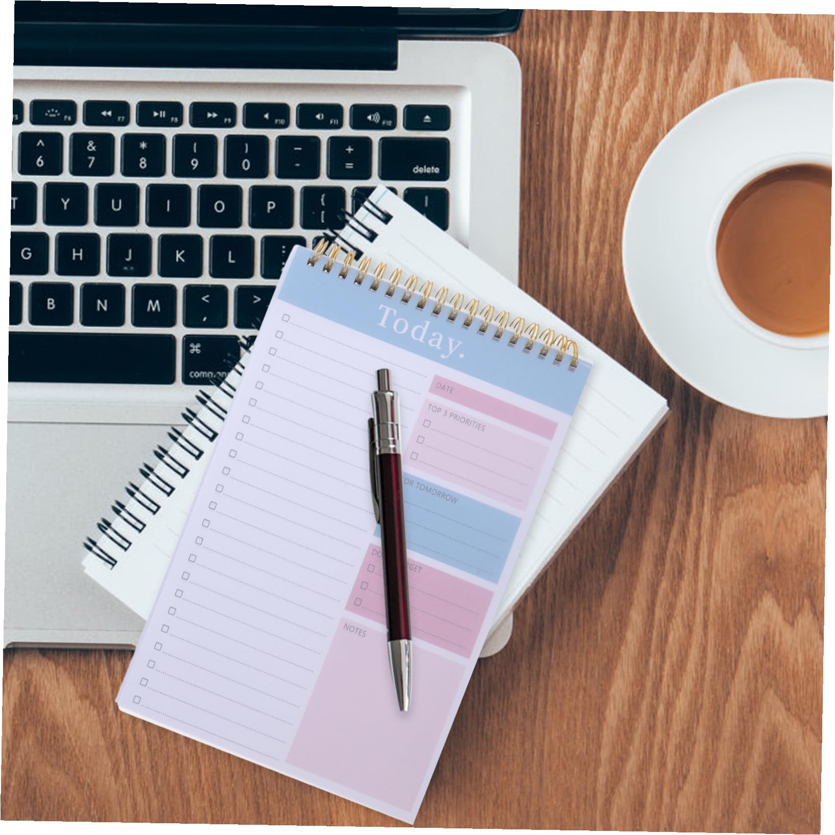 UKCOCO 4 piezas Planificador Semanal Portátil con Doble Cuaderno de Notas sin Fecha para Tareas Diarias Organizador Compacto para Oficina Escuela y Hogar de Unidades Verde Oscuro y Azul