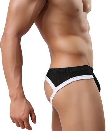 MuscleMate Athletic Jockstrap for Men, Mens Stretchy Jockstrap Thong Underwear.