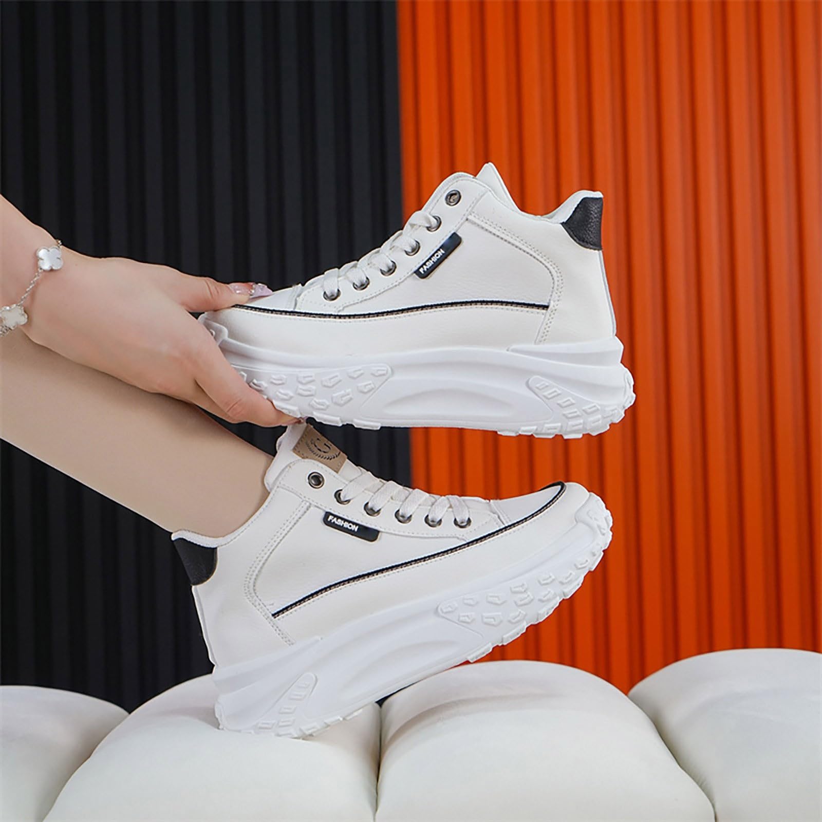 Scarpe per Palestra Donna, Scarpe Ginnastica Donna, Sneakers Fitness Running, comode, Antiscivolo, Traspiranti, Memory Foam, pianta Larga, Ideali per Palestra