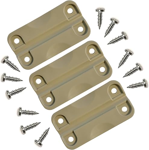 Igloo Bisagras de plástico más frescas para cofres de hielo, bronceado, 3 piezas