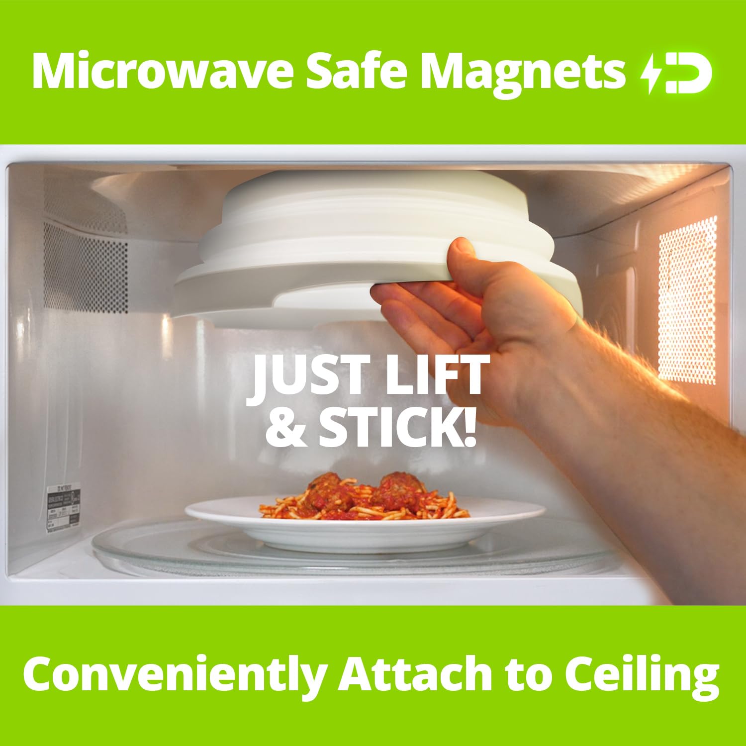 Magnetic Microwave Splatter Cover - Prevents Splatters! -3 Magnetic Microwave Splatter Cover - Prevents Splatters! -3