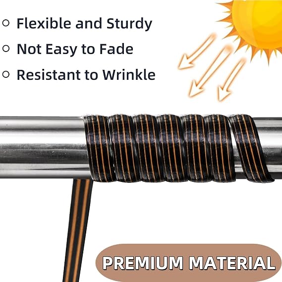Covzoe 459Ft Wicker Repair Kit, Rattan Patio Chair Sofas Repair Supplies | Exlong Weaving Webbing Replacement Part for Outdoor Lawn Furniture, Gradiant Coffe Brown
