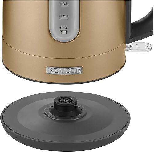Miniatura 5 de Sencor SWK1772CH - Tetera eléctrica de acero inoxidable de 1,7 L, 1500 W, hervidor de té eléctrico y verter sobre el café con tapa de bloqueo de