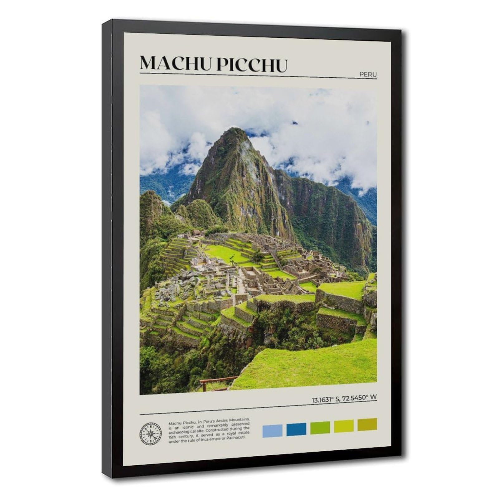 Bareronor Machu Picchu Canvas Poster for Living Room Decor Gift