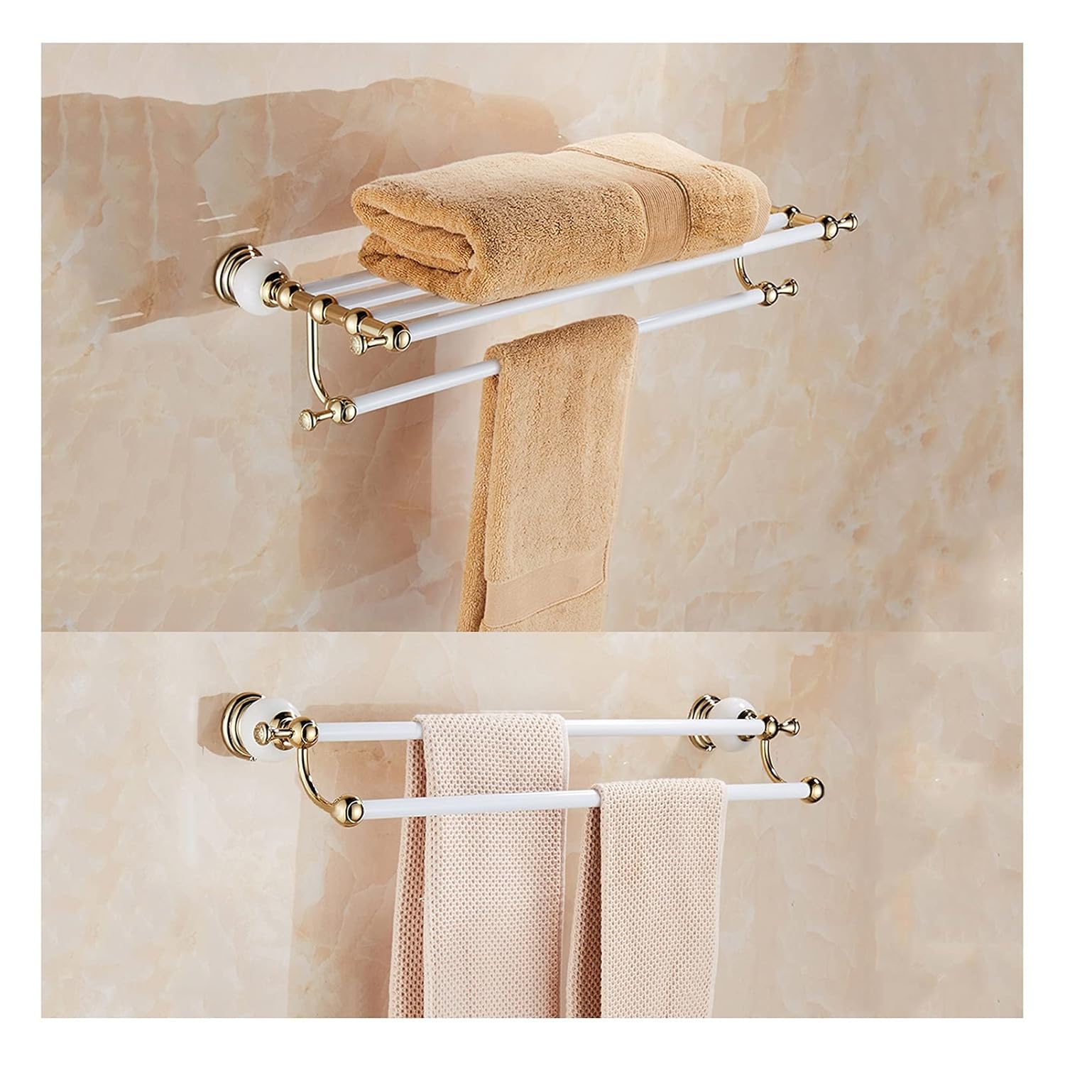 TOMYEUS Shower Caddy Bathroom Shelf Bathroom Shelf Towel Helf for Bathroom Stainless Steel Wall Mounted Shower Storage Perfect