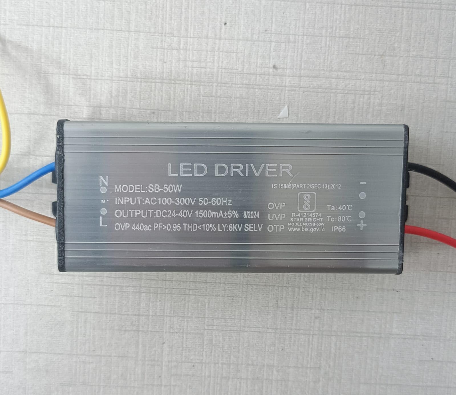 2 Quantity, 50W 1500mA, LED Flood Light Driver, Input AC 100-300V, 50-60HZ, Output DC 24-40V, Used For Repair 50W 150W 200W 100W 400W Flood Lights (Pack of 2)