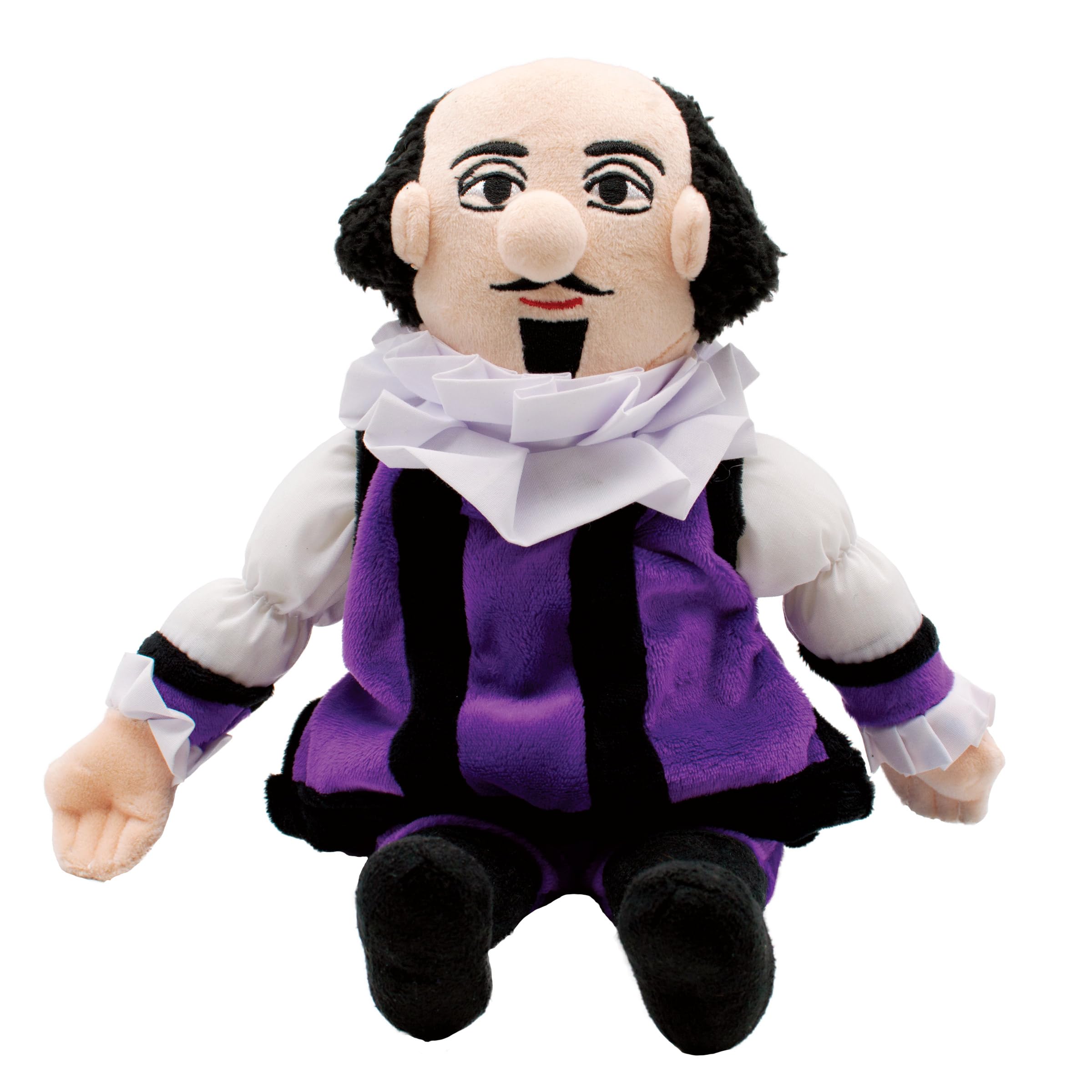 The Unemployed Philosophers Guild William Shakespeare Doll - 12" Soft Stuffed Plush Little Thinker