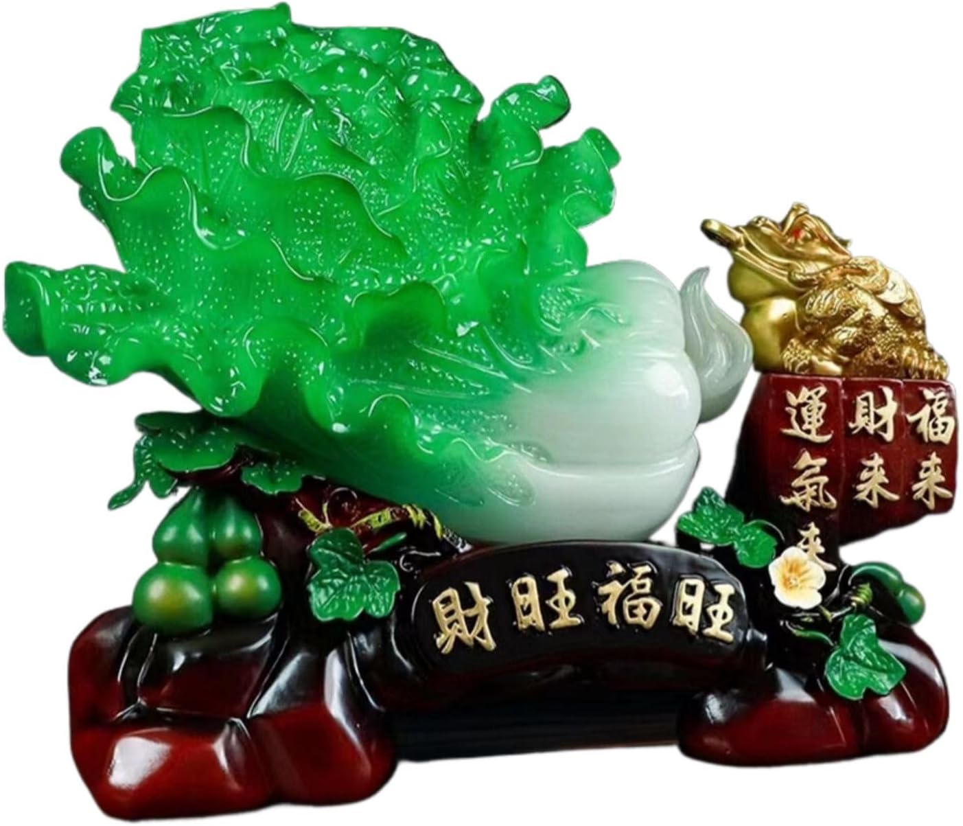 家居摆件 Feng Shui Figurine Home Office Decor Chinese Gifts 工艺品财旺福旺酒柜隔断电视机柜工艺品乔迁开业礼品 8515