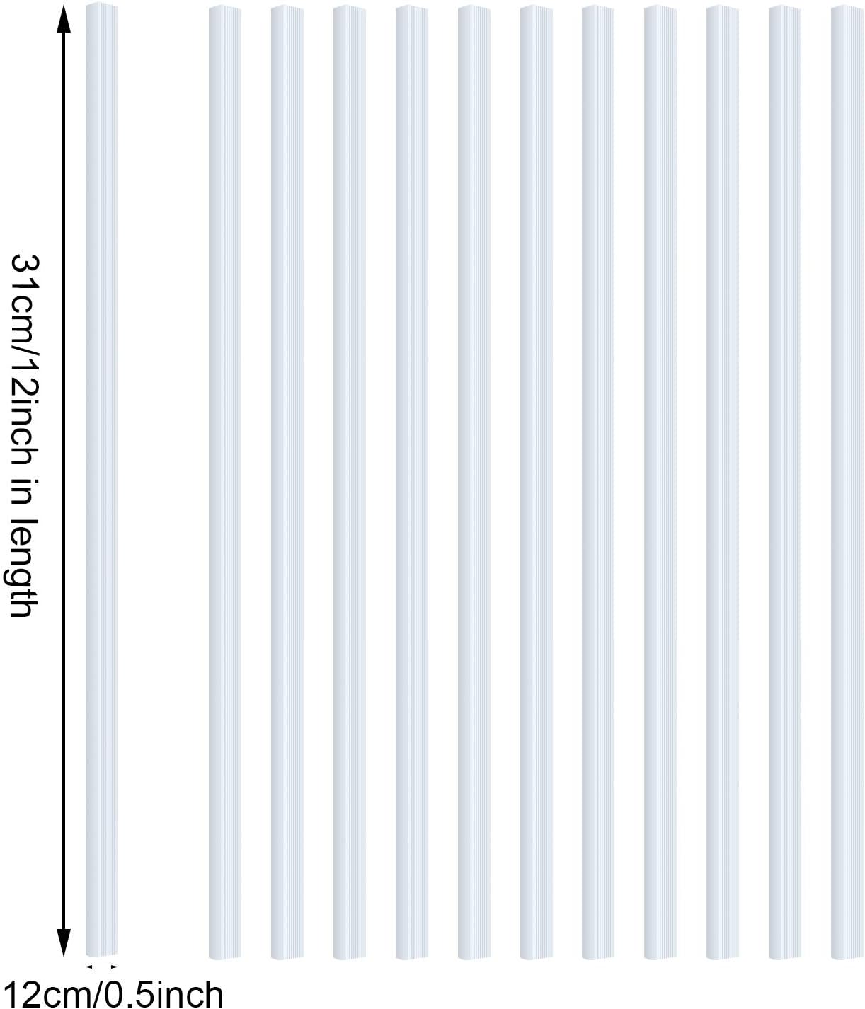 10 Pieces Binding Bars Slide Grip Binding Bars Report Cover A4 Spine Bars for School and Office, 12 Inch, 40 Sheet Capacity (White) : Office Products