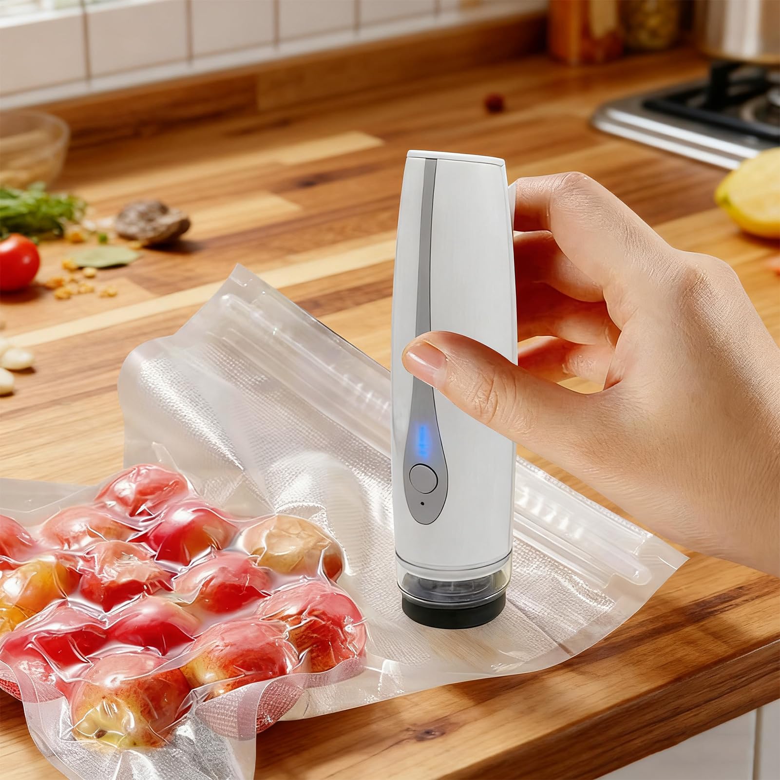 Sellador Al Vacío De Mano Conservación de Cocina Recargable