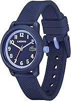 Vista 2 de Lacoste 12.12 Reloj de cuarzo TR90 para niños con correa de silicona, duradero, elegante y resistente al agua