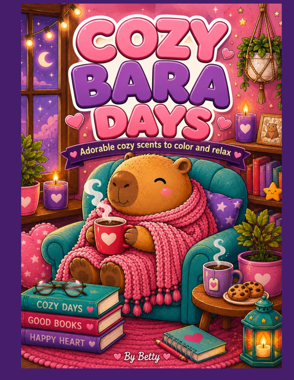 COZY BARA DAYS: Adorable cozy scenes to color and relax (Cozy Bara Around the World)