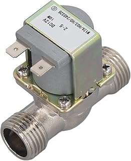DC12V Electric Solenoid Valve, G1/2 Inch HIgh Temp Drain Valve with Check Function, Detachable Filter Device, for Water Dispensers, Washing Machines, Dishwashers
