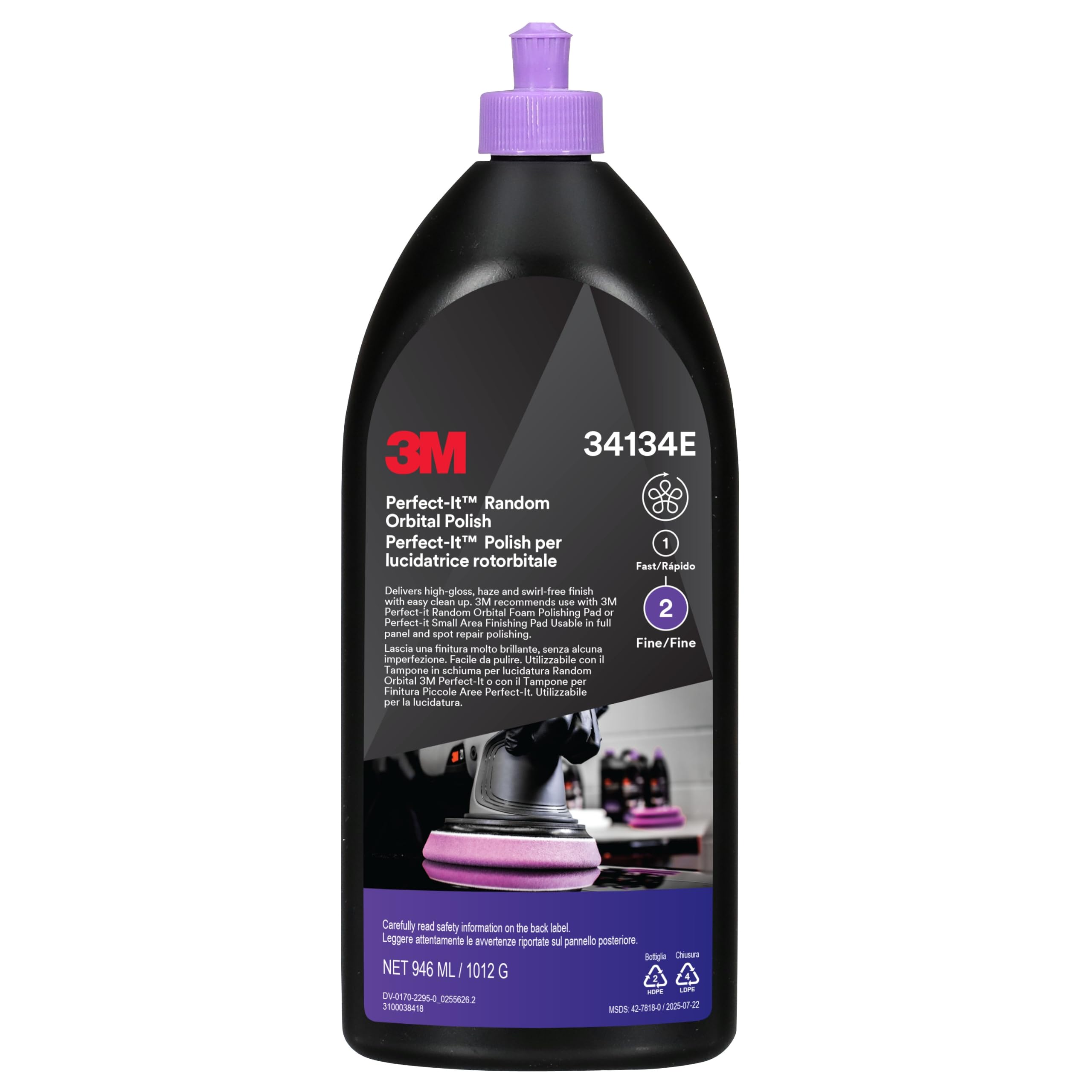 3M Perfect It Abrillantador para sistema rotorbital, 946 ml 34134E