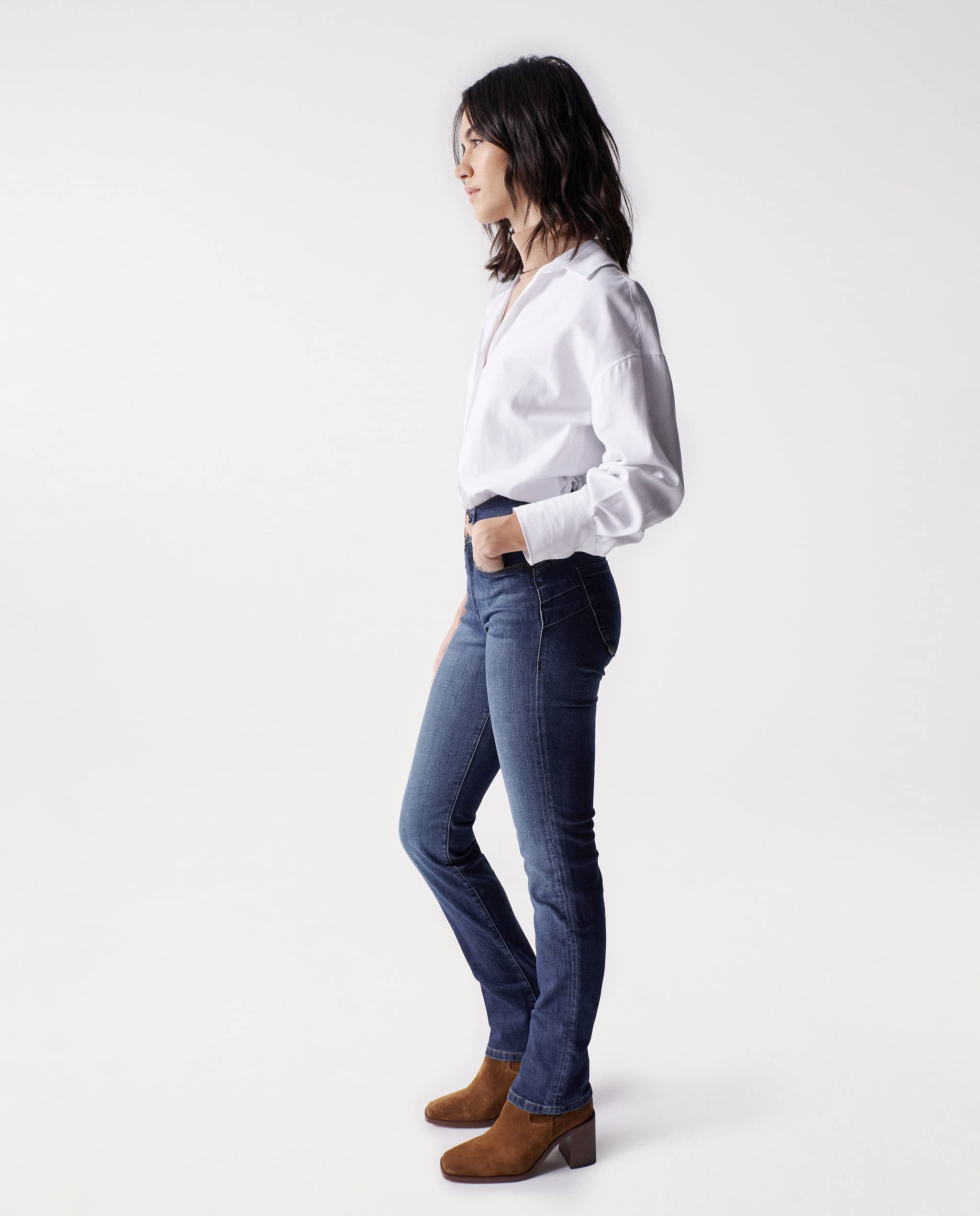 Salsa Jeans Secret Push in Slim Effetti Lavato