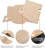 Vista 4 de Cubierta del tablero para GMC Sierra y Chevrolet Silverado - Se adapta a modelos 2007-2013 con dos guanteras. Alfombrilla de tablero de ajuste