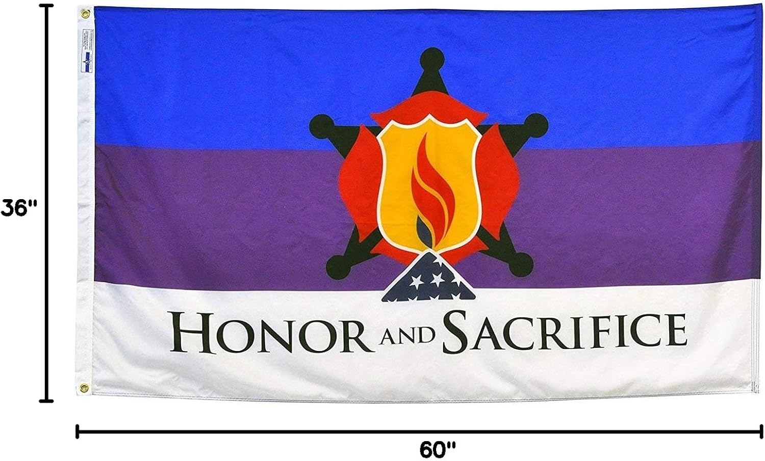 Honor and Sacrifice Flag 3 ft x 5 ft from Flags Unlimited