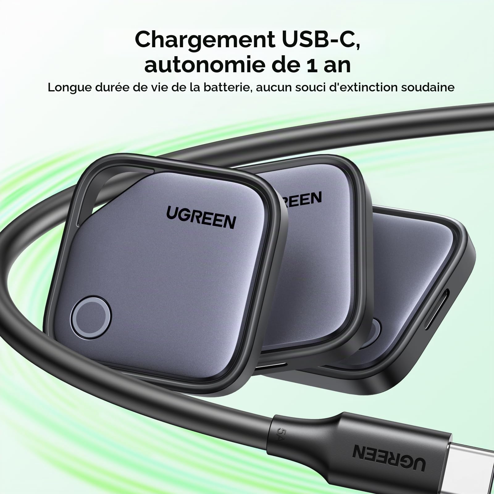 UGREEN FineTrack Slim G et FineTrack G Smart Tag Traceur Fonctionne avec Find Hub Android Uniquement