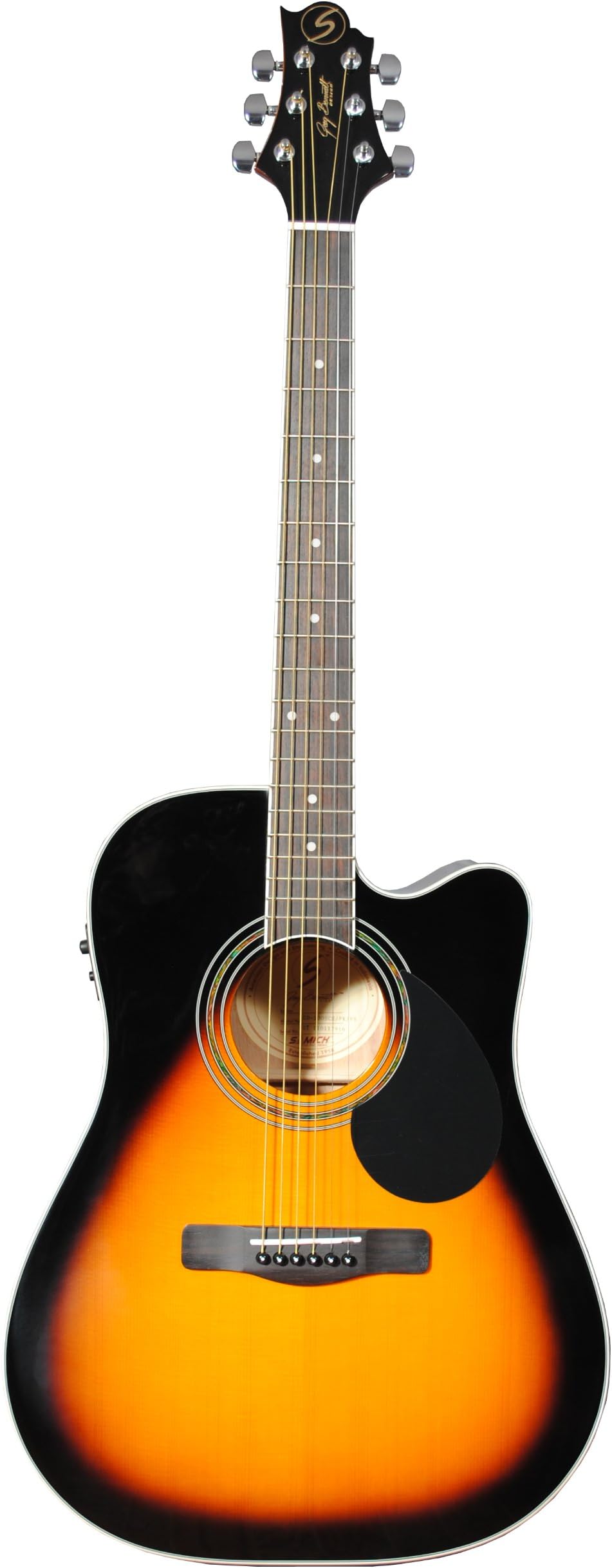 Samick Music Corp G Series 100 GD100SCE VS Dreadnought Acoustic Guitar, Vintage Sunburst