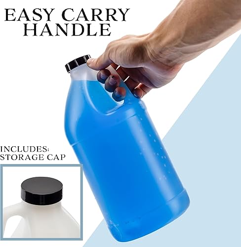Miniatura 5 de Cornucopia Brands Jarra de plástico de medio galón con bomba; botella de 64 onzas/2 cuartos de galón con loción y bomba de líquido superior para