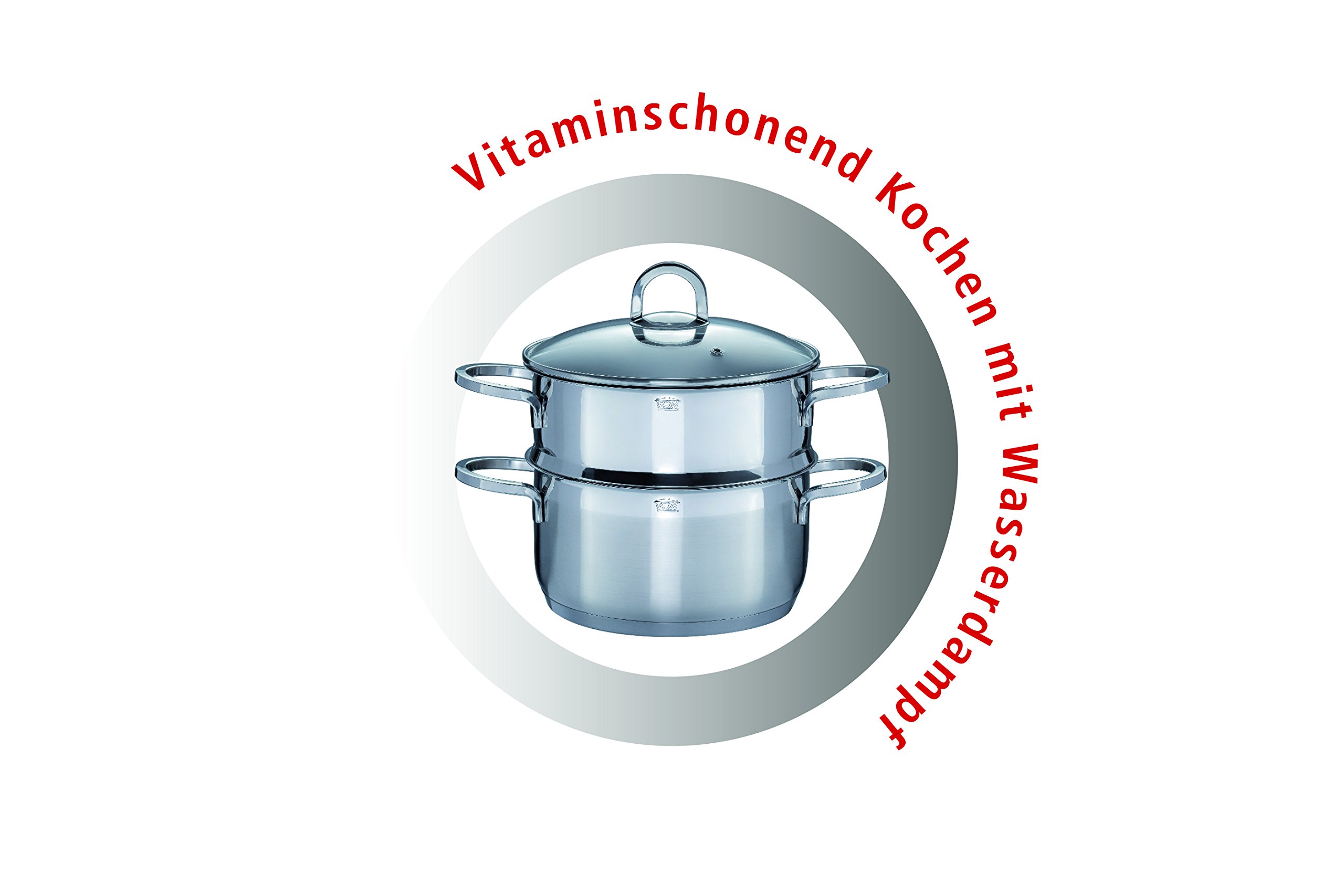 GSW 813150 Alara Top Set di 14 Pezzi, Acciaio Inox, Argento, 38 x 25,5 x 15,5 cm, 14 unità