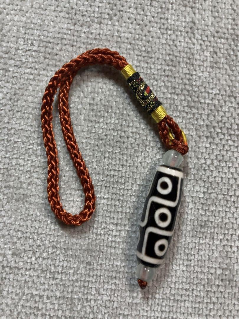 仏心九眼天珠 ハンドメイド品／送料込 匿名発送／チベット 天珠 お守り