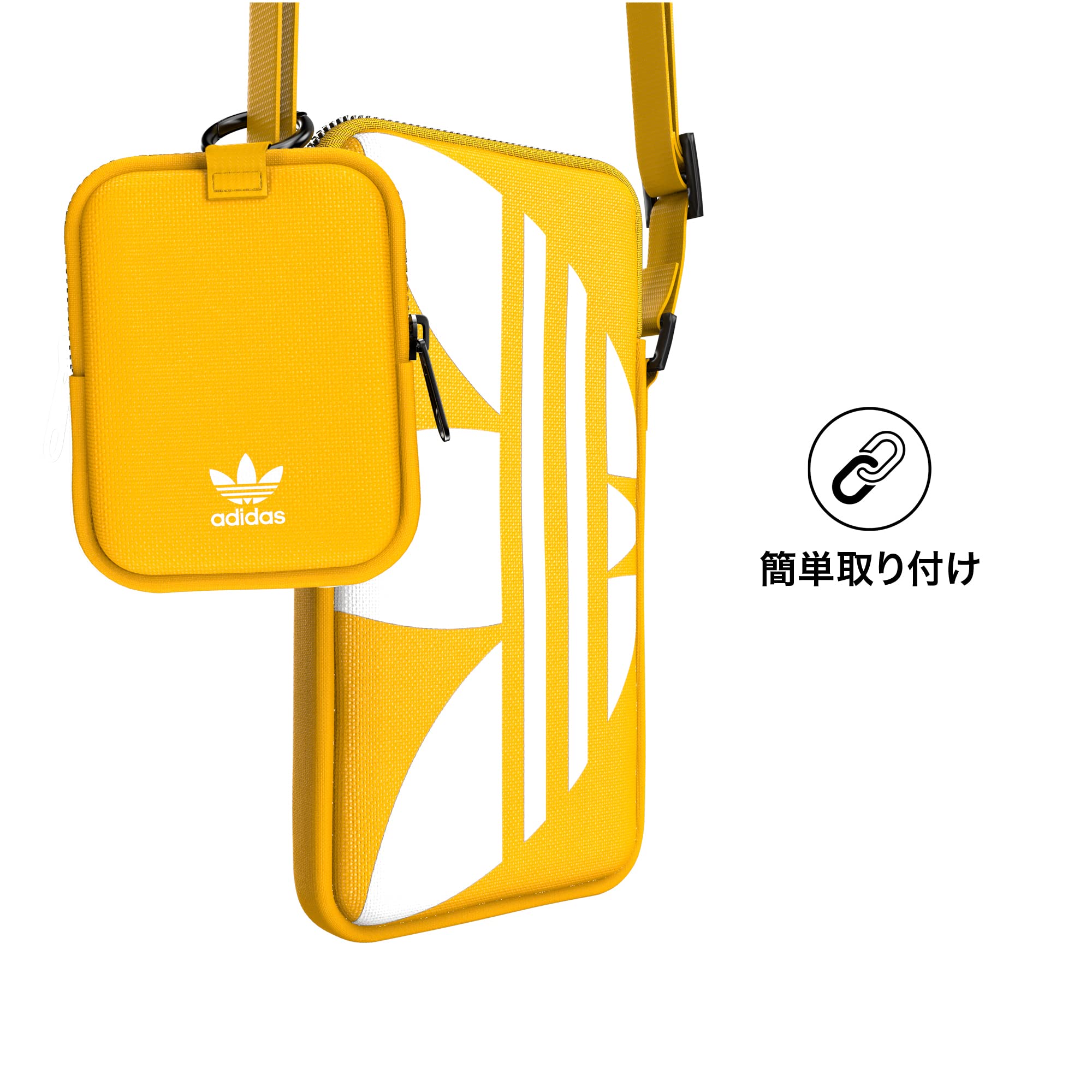 Amazon | adidas(アディダス) SMALL TECH POUCH GOLD/WHI カジュアル