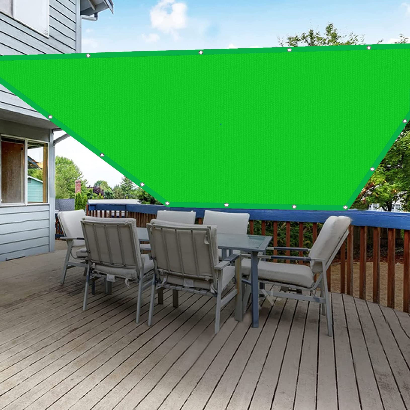 Voile d'ombrage anti-UV léger et durable de 3.5x4.5 m pour protéger le poulailler