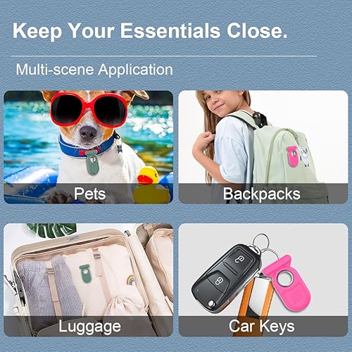 Miniatura 6 de Funda para Galaxy SmartTag2 con pasador invisible, funda protectora completa de silicona antideslizante impermeable para Samsung Galaxy Smart Tag 2