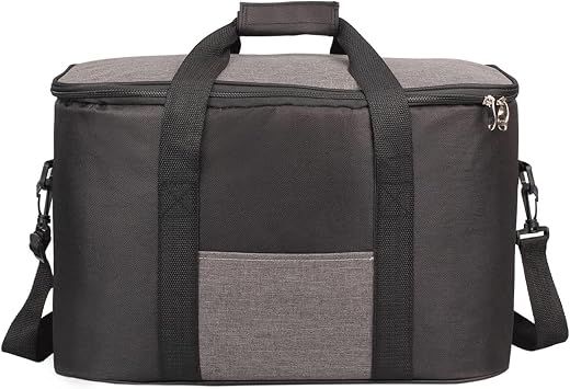 Portable Cooler Basket 34L Insulated Lunch Bag for Women/Men with Adjustable Shoulder Strap Collapsible Cooler Bag for Office Work School Picnic Beach