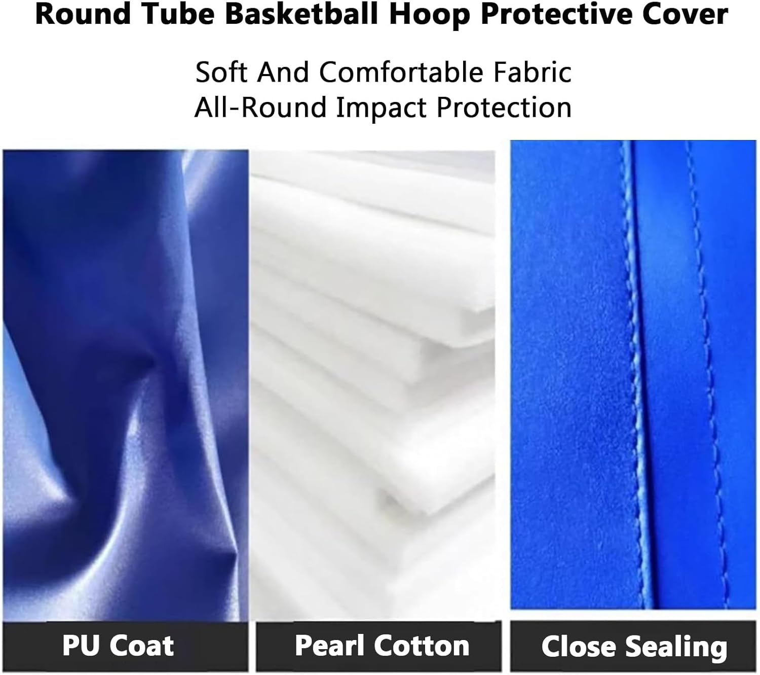 Height 180cm Round Basketball Pole Pad,Portable Parking Lot Post Pads,Outdoor All-Weather Buffer Padding
