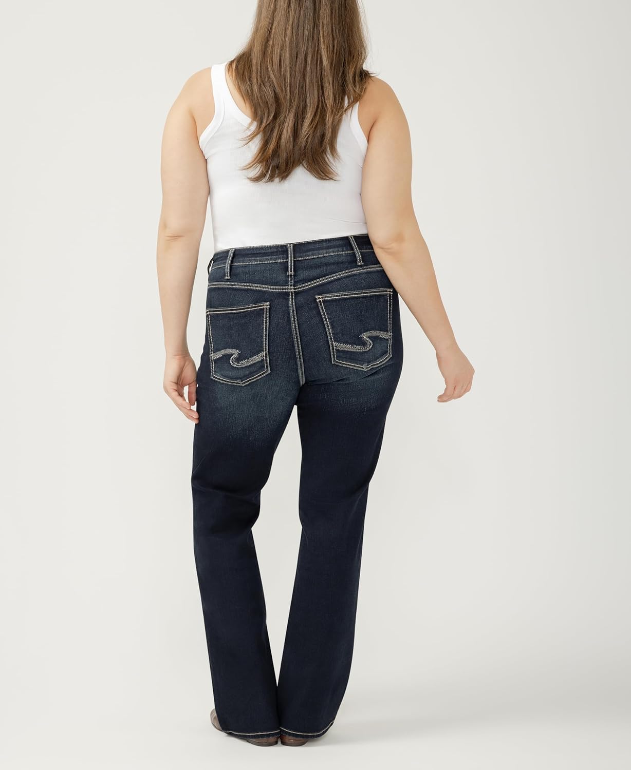 Silver Jeans Co. レディース プラスサイズ Avery ハイライズ スリム ブーツカット ジーンズ