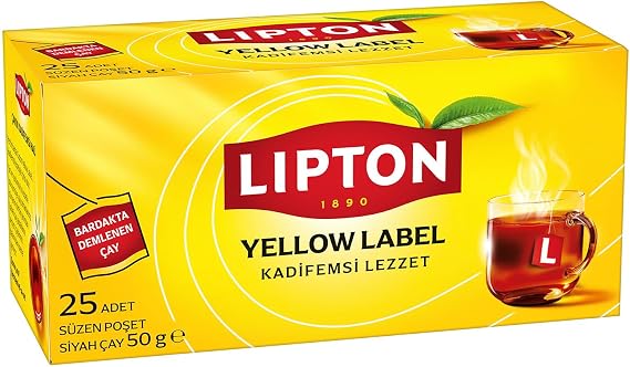 Lipton Yellow Label Bardak Poşet Çay 25'li Paket