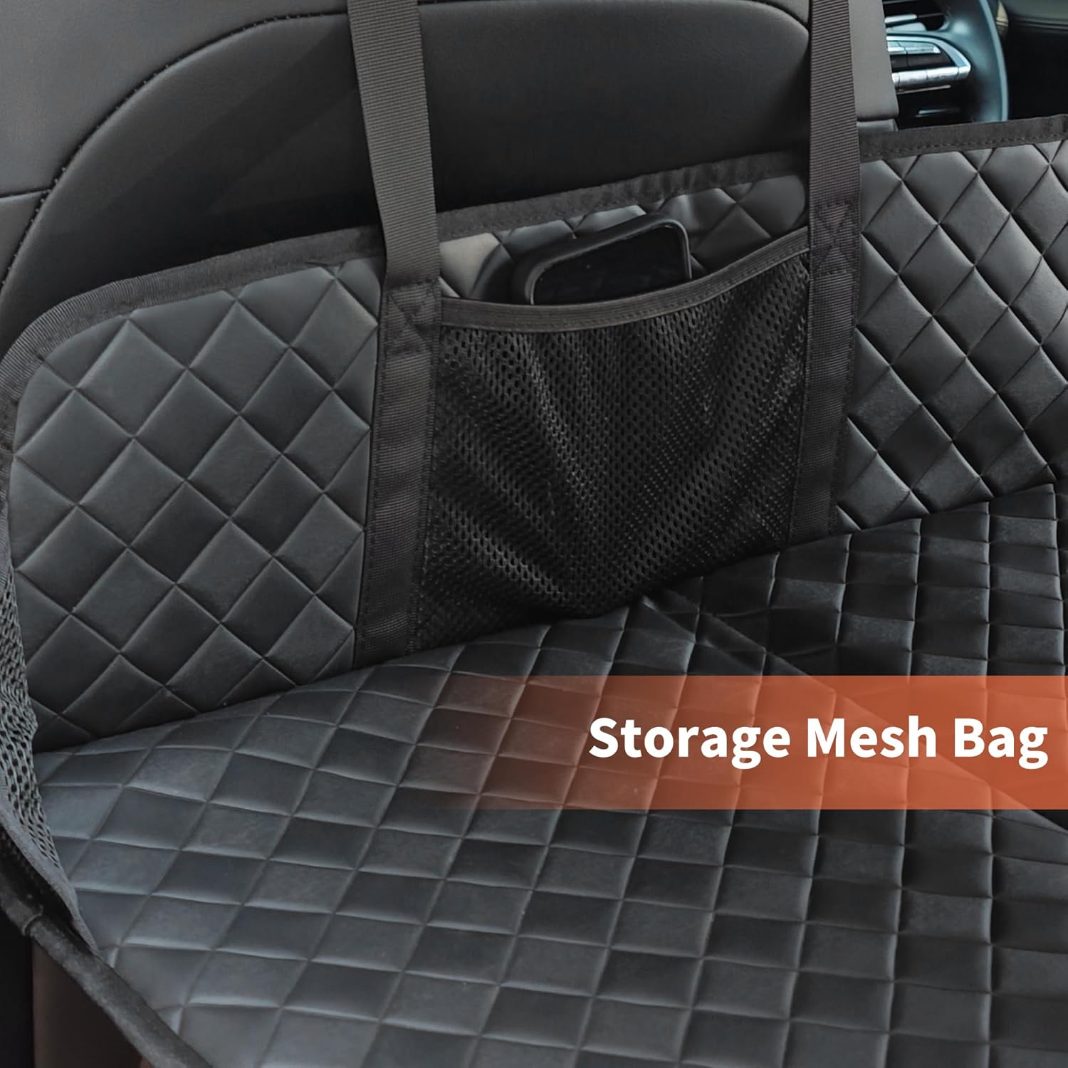 Car Rear Seat Mattress Extension Plate, Foldable Car Back Seats Extender for Sleeping, Increase Travel Trunk and Camping Bed Camping Space for SUV, Model Y/3(Upgraded Leather)