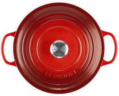 Miniatura 150 de Le Creuset 9 Qt. Signature Horno holandés redondo con pomo de acero inoxidable grabado Artichaut