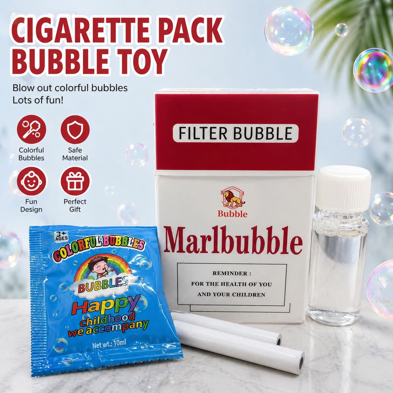 bubble blowing cigarette pack Amazon.com: Bubble Cigarette Packs–Realistic Cigarette Bubble Blowers, Mini Cigarette  Bubbles Maker for Stress Relief, Fun Party Gift for Adults : Toys & Games